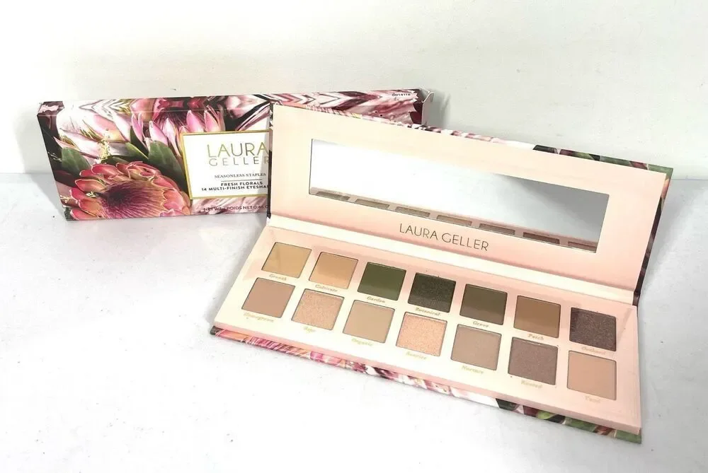 Laura Geller Seasonless Staples FRESH FLORALS 14 Shade Eyeshadow Palette NIB